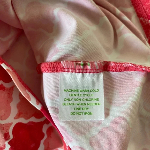 Garnet Hill Signature Rashguard Swim Long Sleeve Top in Pink Women’s Size Medium - Picture 8 of 9